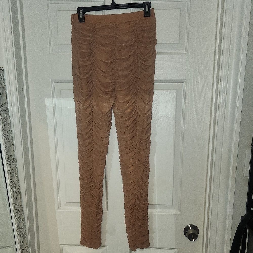VENUS Tan Ruched Leggings